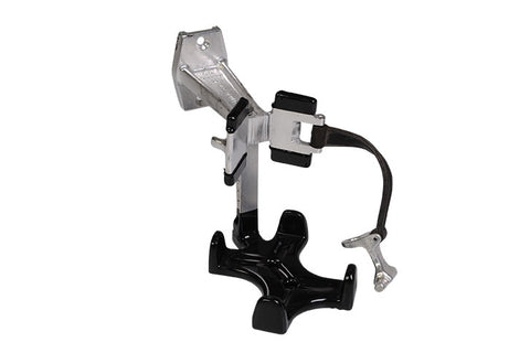 Heavy duty, quick release fire nozzle holder