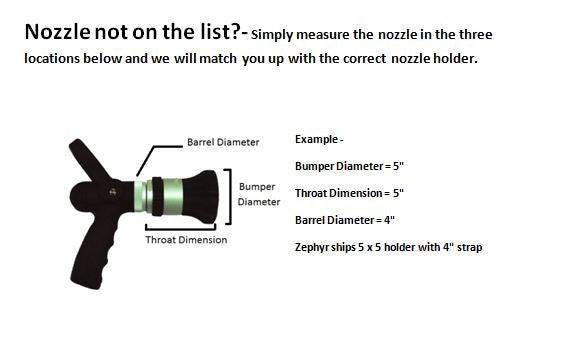 Rear Mount Nozzle holder- Akron Brass Assault Tip style