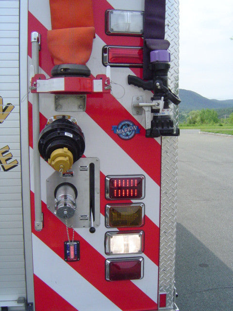 #99 Nozzle holder mounted to rear of truck